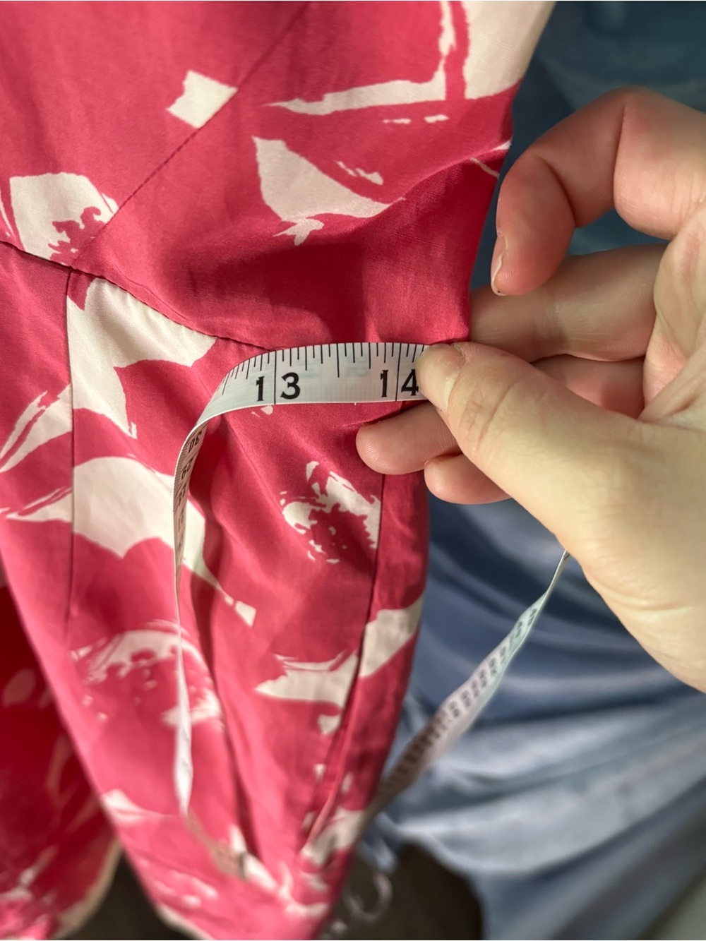 Banana Republic bright pink and White floral Dress with pockets - Picture 9 of 10